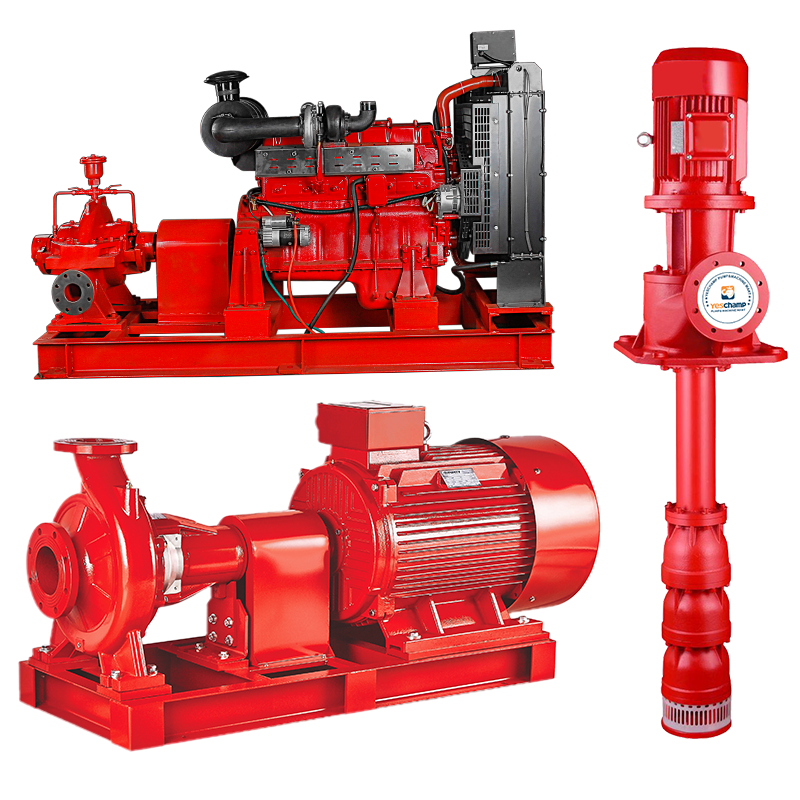 Verschiedene Modelle von Feuerlöschpumpen