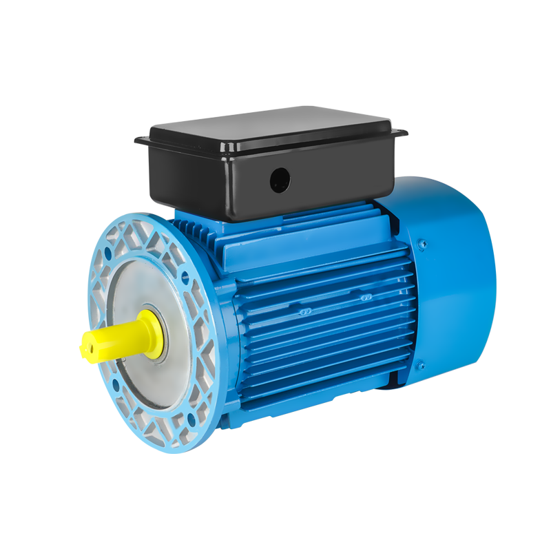 Einphasiger Doppelventil-Kondensatormotor mit quadratischem Gehäuse und Flansch